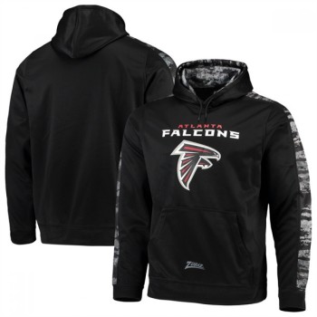 Men's Atlanta Falcons Zubaz Black Tonal Oxide Pullover Hoodie Men's Atlanta Falcons Zubaz Black Tonal Oxide Pullover Hoodie