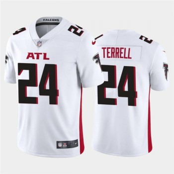 Men's Atlanta Falcons #24 A.J. Terrell New White Vapor Untouchable Limited Stitched NFL Jersey Men's Atlanta Falcons #24 A.J. Terrell New White Vapor Untouchable Limited Stitched NFL Jersey