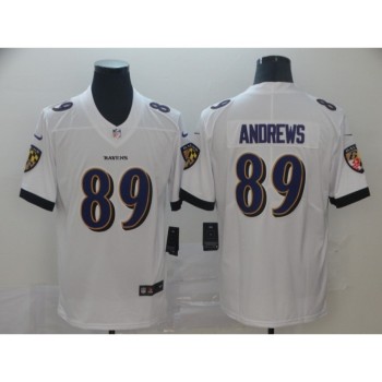 Men's Baltimore Ravens #89 Mark Andrews White Vapor Untouchable Limited NFL Jersey