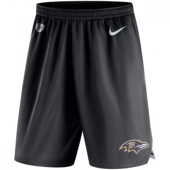 Men's Baltimore Ravens Black Knit Performance Shorts