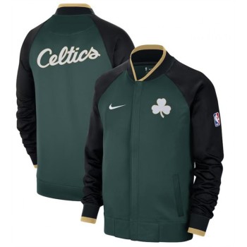 Men's Boston Celtics Green/Black 2022/23 City Edition Full-Zip Jacket Men's Boston Celtics Green/Black 2022/23 City Edition Full-Zip Jacket