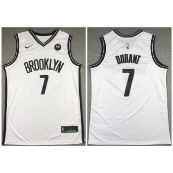 Men's Brooklyn Nets #7 Kevin Durant 2020 White Stitched Jersey Men's Brooklyn Nets #7 Kevin Durant 2020 White Stitched Jersey