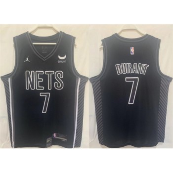 Men's Brooklyn Nets #7 Kevin Durant Black Stitched Basketball Jersey Men's Brooklyn Nets #7 Kevin Durant Black Stitched Basketball Jersey