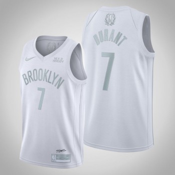 Men's Brooklyn Nets #7 Kevin Durant White MVP Stitched Jersey Men's Brooklyn Nets #7 Kevin Durant White MVP Stitched Jersey