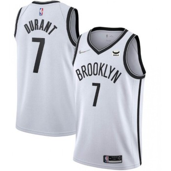 Men's Brooklyn Nets #7 Kevin Durant White Stitched Jersey Men's Brooklyn Nets #7 Kevin Durant White Stitched Jersey