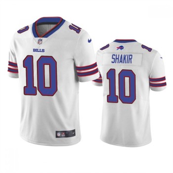 Men's Buffalo Bills #10 Khalil Shakir White Vapor Untouchable Limited Stitched Jersey Men's Buffalo Bills #10 Khalil Shakir White Vapor Untouchable Limited Stitched Jersey