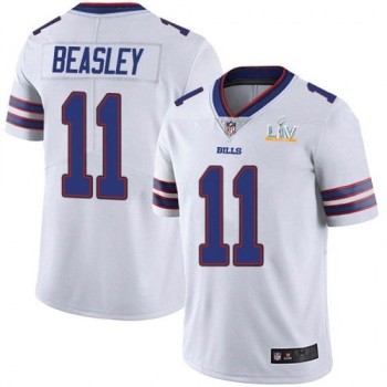 Men's Buffalo Bills #11 Cole Beasley White 2021 Super Bowl LV Stitched NFL Jersey Men's Buffalo Bills #11 Cole Beasley White 2021 Super Bowl LV Stitched NFL Jersey