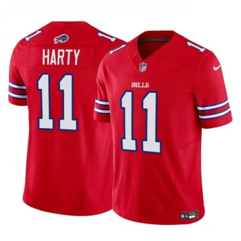 Men's Buffalo Bills #11 Deonte Harty Red 2023 F.U.S.E. Vapor Untouchable Limited Stitched Jersey Men's Buffalo Bills #11 Deonte Harty Red 2023 F.U.S.E. Vapor Untouchable Limited Stitched Jersey