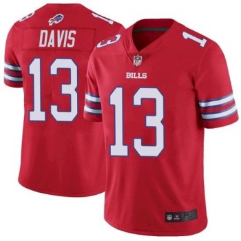 Men's Buffalo Bills #13 Gabriel Davis Red Vapor Untouchable Limited Stitched Jersey Men's Buffalo Bills #13 Gabriel Davis Red Vapor Untouchable Limited Stitched Jersey