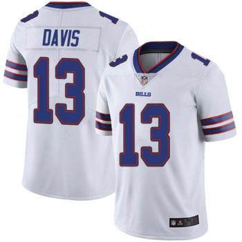 Men's Buffalo Bills #13 Gabriel Davis White Vapor Untouchable Limited Stitched Jersey Men's Buffalo Bills #13 Gabriel Davis White Vapor Untouchable Limited Stitched Jersey