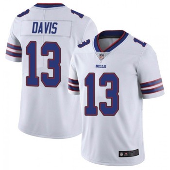Men's Buffalo Bills #13 Gabriel Davis White Vapor Untouchable Limited Stitched Jersey Men's Buffalo Bills #13 Gabriel Davis White Vapor Untouchable Limited Stitched Jersey