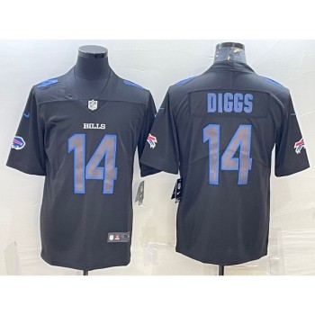 Men's Buffalo Bills #14 Stefon Diggs Black 2018 Impact Limited Stitched Jersey Men's Buffalo Bills #14 Stefon Diggs Black 2018 Impact Limited Stitched Jersey