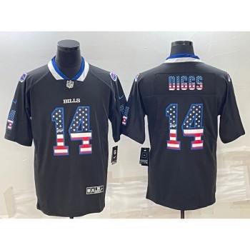 Men's Buffalo Bills #14 Stefon Diggs Black 2018 USA Flag Fashion Limited Stitched Jersey Men's Buffalo Bills #14 Stefon Diggs Black 2018 USA Flag Fashion Limited Stitched Jersey