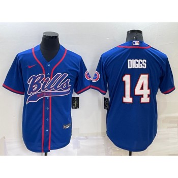 Men's Buffalo Bills #14 Stefon Diggs Royal Cool Base Stitched Baseball Jersey Men's Buffalo Bills #14 Stefon Diggs Royal Cool Base Stitched Baseball Jersey
