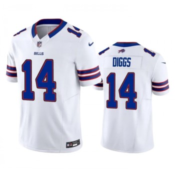 Men's Buffalo Bills #14 Stefon Diggs White 2023 F.U.S.E. Vapor Untouchable Limited Stitched Jersey Men's Buffalo Bills #14 Stefon Diggs White 2023 F.U.S.E. Vapor Untouchable Limited Stitched Jersey