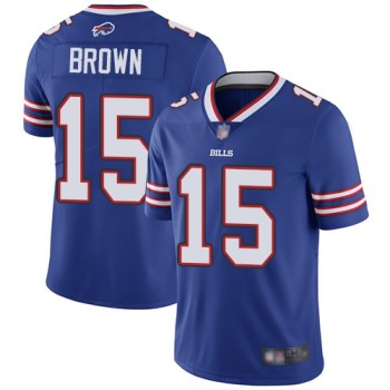 Men's Buffalo Bills #15 John Brown Blue Vapor Untouchable Limited Stitched NFL Jersey Men's Buffalo Bills #15 John Brown Blue Vapor Untouchable Limited Stitched NFL Jersey