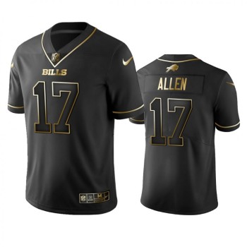Men's Buffalo Bills #17 Josh Allen Black 2019 Golden Edition Limited Stitched NFL Jersey Men's Buffalo Bills #17 Josh Allen Black 2019 Golden Edition Limited Stitched NFL Jersey
