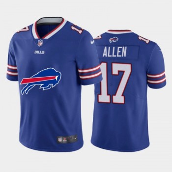 Men's Buffalo Bills #17 Josh Allen Blue 2020 Team Big Logo Limited Stitched Jersey Men's Buffalo Bills #17 Josh Allen Blue 2020 Team Big Logo Limited Stitched Jersey