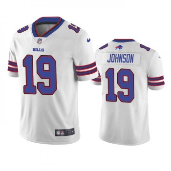 Men's Buffalo Bills #19 KeeSean Johnson White Vapor Untouchable Limited Stitched Jersey Men's Buffalo Bills #19 KeeSean Johnson White Vapor Untouchable Limited Stitched Jersey