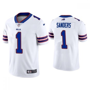 Men's Buffalo Bills #1 Emmanuel Sanders White Vapor Untouchable Limited Stitched Jersey Men's Buffalo Bills #1 Emmanuel Sanders White Vapor Untouchable Limited Stitched Jersey