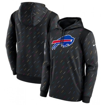 Men's Buffalo Bills 2021 Charcoal Crucial Catch Therma Pullover Hoodie Men's Buffalo Bills 2021 Charcoal Crucial Catch Therma Pullover Hoodie