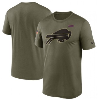 Men's Buffalo Bills 2021 Olive Salute To Service Legend Performance T-Shirt Men's Buffalo Bills 2021 Olive Salute To Service Legend Performance T-Shirt