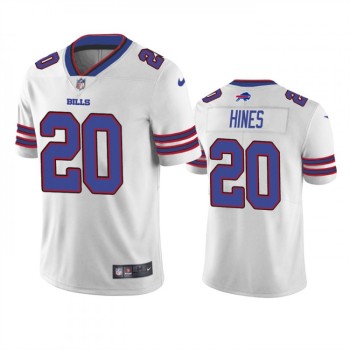 Men's Buffalo Bills #20 Nyheim Hines White Vapor Untouchable Limited Stitched Jersey Men's Buffalo Bills #20 Nyheim Hines White Vapor Untouchable Limited Stitched Jersey