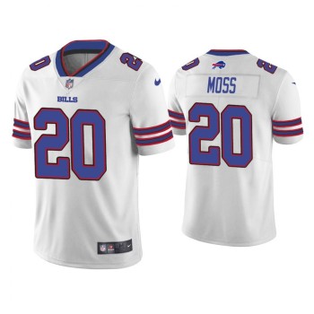 Men's Buffalo Bills #20 Zack Moss White Vapor Untouchable Limited Stitched Jersey Men's Buffalo Bills #20 Zack Moss White Vapor Untouchable Limited Stitched Jersey