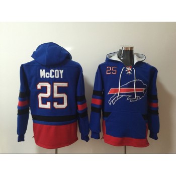 Men's Buffalo Bills #25 LeSean McCoy Royal Blue All Stitched NFL Hoodie Sweatshirt Men's Buffalo Bills #25 LeSean McCoy Royal Blue All Stitched NFL Hoodie Sweatshirt