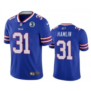 Men's Buffalo Bills #31 Damar Hamlin Blue With NO.3 Patch Vapor Untouchable Limited Stitched Jersey Men's Buffalo Bills #31 Damar Hamlin Blue With NO.3 Patch Vapor Untouchable Limited Stitched Jersey