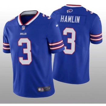 Men's Buffalo Bills #3 Damar Hamlin Blue Vapor Untouchable Limited Stitched Jersey Men's Buffalo Bills #3 Damar Hamlin Blue Vapor Untouchable Limited Stitched Jersey