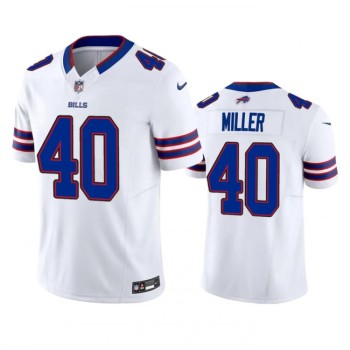 Men's Buffalo Bills #40 Von Miller White 2023 F.U.S.E. Vapor Untouchable Limited Stitched Jersey Men's Buffalo Bills #40 Von Miller White 2023 F.U.S.E. Vapor Untouchable Limited Stitched Jersey