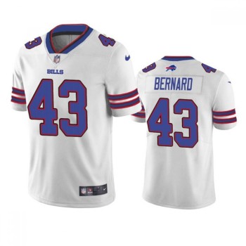 Men's Buffalo Bills #43 Terrel Bernard White Vapor Untouchable Limited Stitched Jersey Men's Buffalo Bills #43 Terrel Bernard White Vapor Untouchable Limited Stitched Jersey