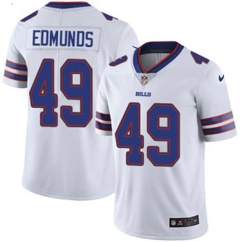 Men's Buffalo Bills #49 Tremaine Edmunds White Vapor Untouchable Limited Stitched NFL Jersey Men's Buffalo Bills #49 Tremaine Edmunds White Vapor Untouchable Limited Stitched NFL Jersey