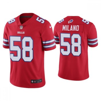 Men's Buffalo Bills #58 Matt Milano 2022 Red Vapor Untouchable Limited Stitched Jersey Men's Buffalo Bills #58 Matt Milano 2022 Red Vapor Untouchable Limited Stitched Jersey