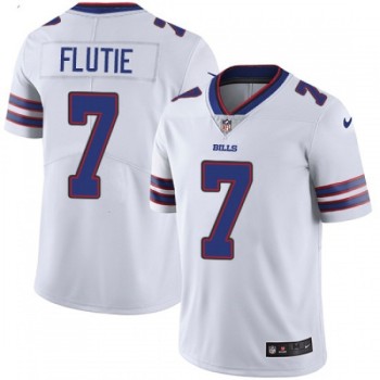 Men's Buffalo Bills #7 Doug Flutie White Vapor Untouchable Limited Stitched NFL Jersey Men's Buffalo Bills #7 Doug Flutie White Vapor Untouchable Limited Stitched NFL Jersey