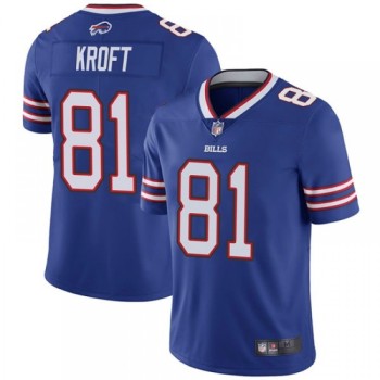 Men's Buffalo Bills #81 Tyler Kroft Blue Vapor Untouchable Limited Stitched Jersey Men's Buffalo Bills #81 Tyler Kroft Blue Vapor Untouchable Limited Stitched Jersey