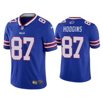 Men's Buffalo Bills #87 Isaiah Hodgins Blue Vapor Untouchable Limited Stitched Jersey Men's Buffalo Bills #87 Isaiah Hodgins Blue Vapor Untouchable Limited Stitched Jersey