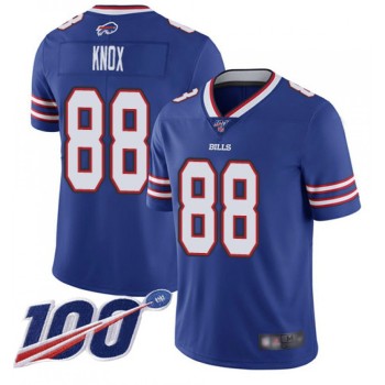Men's Buffalo Bills #88 Dawson Knox Blue 100th Season Vapor Untouchable Limited Stitched Jersey Men's Buffalo Bills #88 Dawson Knox Blue 100th Season Vapor Untouchable Limited Stitched Jersey