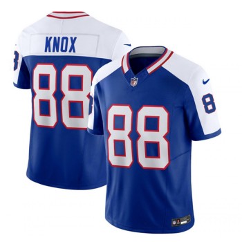 Men's Buffalo Bills #88 Dawson Knox Blue/White 2023 F.U.S.E. Throwback Vapor Untouchable Limited Stitched Jersey Men's Buffalo Bills #88 Dawson Knox Blue/White 2023 F.U.S.E. Throwback Vapor Untouchable Limited Stitched Jersey
