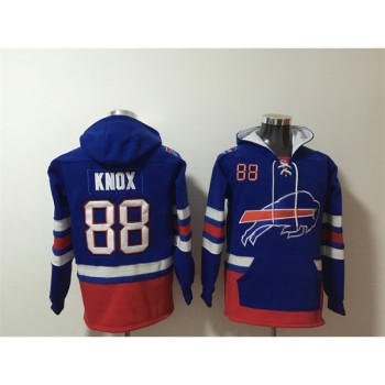 Men's Buffalo Bills #88 Dawson Knox Royal Ageless Must-Have Lace-Up Pullover Hoodie Men's Buffalo Bills #88 Dawson Knox Royal Ageless Must-Have Lace-Up Pullover Hoodie