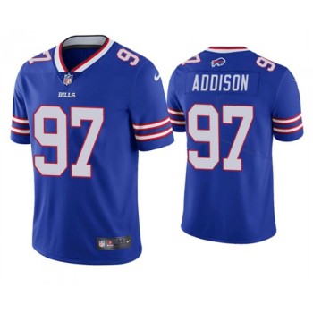 Men's Buffalo Bills #97 Mario Addison Blue Vapor Untouchable Limited Stitched Jersey Men's Buffalo Bills #97 Mario Addison Blue Vapor Untouchable Limited Stitched Jersey