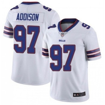 Men's Buffalo Bills #97 Mario Addison White Vapor Untouchable Limited Stitched Jersey Men's Buffalo Bills #97 Mario Addison White Vapor Untouchable Limited Stitched Jersey