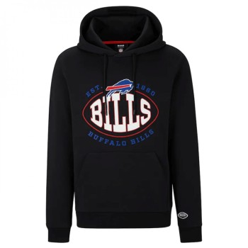 Men's Buffalo Bills Black BOSS X Touchback Pullover Hoodie Men's Buffalo Bills Black BOSS X Touchback Pullover Hoodie