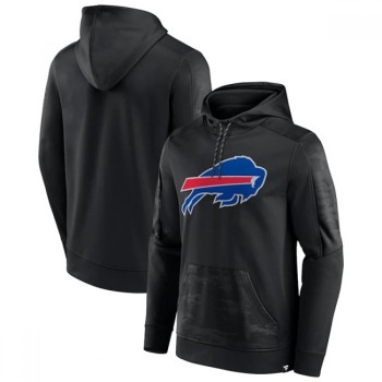 Men's Buffalo Bills Black On The Ball Pullover Hoodie Men's Buffalo Bills Black On The Ball Pullover Hoodie