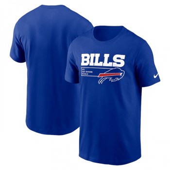 Men's Buffalo Bills Blue Division Essential T-Shirt Men's Buffalo Bills Blue Division Essential T-Shirt