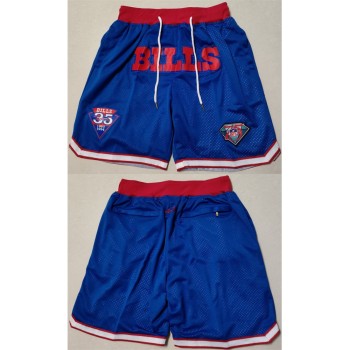 Men's Buffalo Bills Blue Shorts (Run Smaller) Men's Buffalo Bills Blue Shorts (Run Smaller)