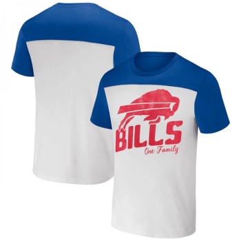 Men's Buffalo Bills Cream/Blue x Darius Rucker Collection Colorblocked T-Shirt Men's Buffalo Bills Cream/Blue x Darius Rucker Collection Colorblocked T-Shirt