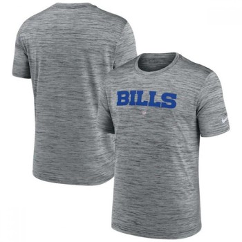 Men's Buffalo Bills Gray Velocity Performance T-Shirt Men's Buffalo Bills Gray Velocity Performance T-Shirt