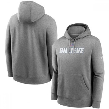 Men's Buffalo Bills Heathered Charcoal Fan Gear Local Club Pullover Hoodie Men's Buffalo Bills Heathered Charcoal Fan Gear Local Club Pullover Hoodie